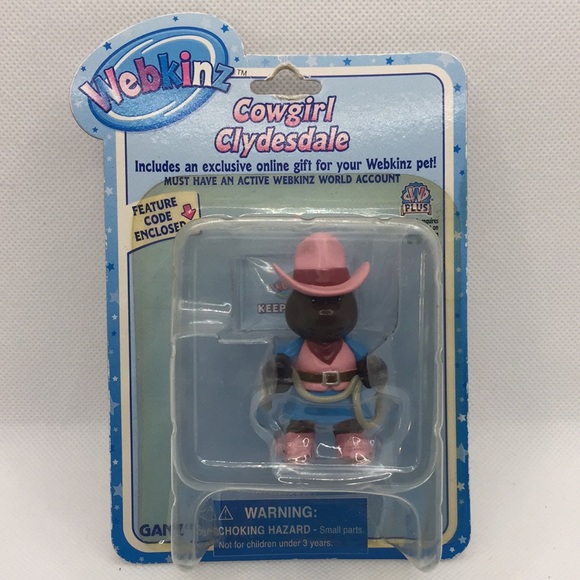 Webkinz Cowgirl Clydesdale Horse Figurine Ganz Toy Feature Code Series 2 New - Picture 1 of 8